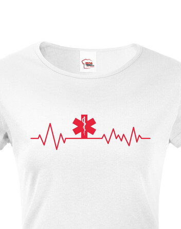 Dámské tričko pro zdravotníky s EKG