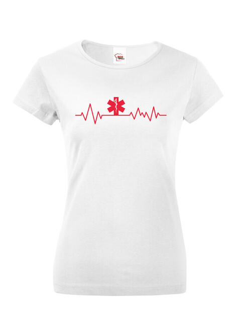 Dámské tričko pro zdravotníky s EKG