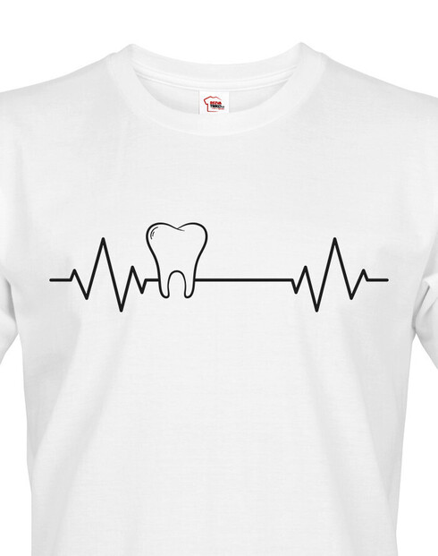 Pánské tričko pro zubaře pulz