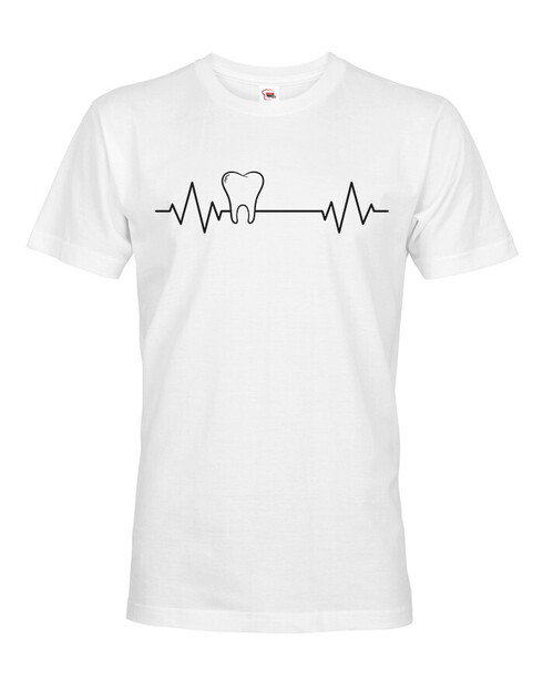 Pánské tričko pro zubaře pulz