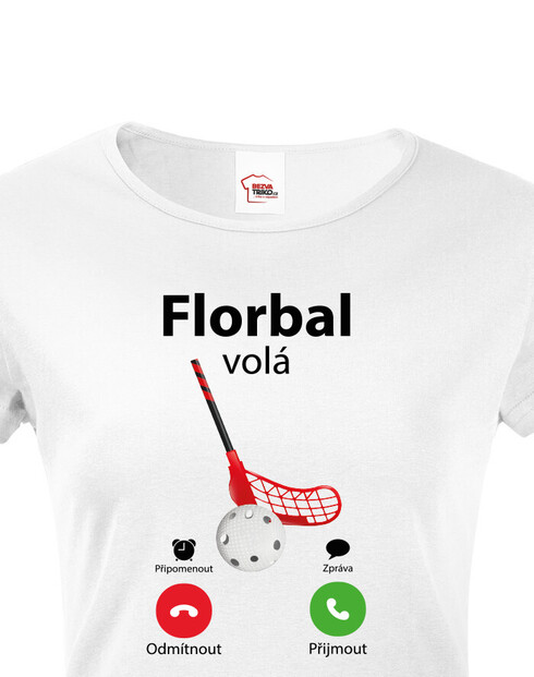 Dámské tričko Florbal volá