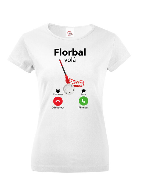 Dámské tričko Florbal volá