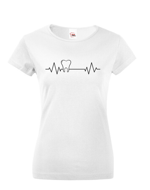 Dámské tričko pro zubaře pulz