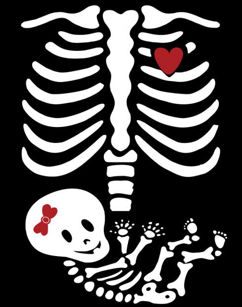 Těhotenské tričko Kostřička děvčátko