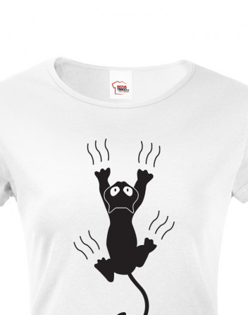 Dámské tričko s kočkou s drápky