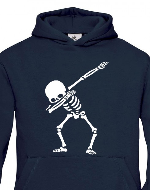 Dětská mikina s potiskem kostry