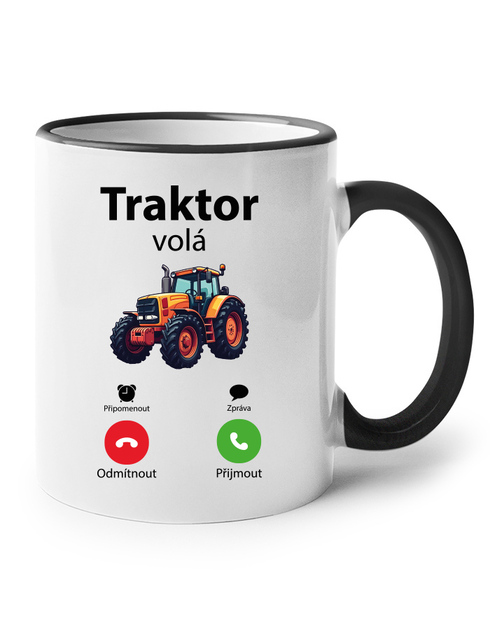 Keramický hrnek Traktor volá