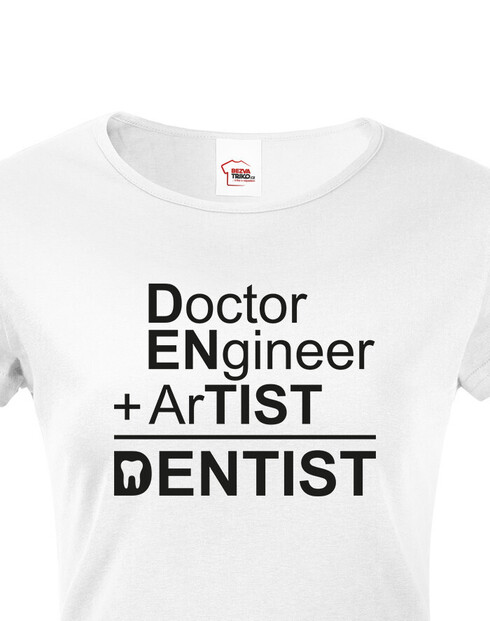 Dámské tričko pro zubaře