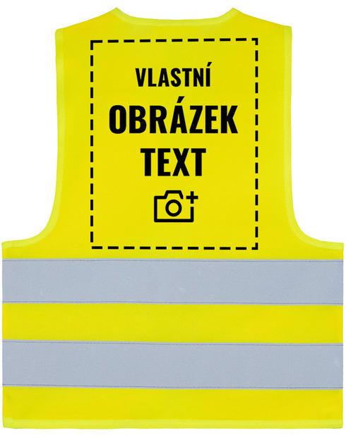 Bezpečnostní vesta dětská s vlastním potiskem