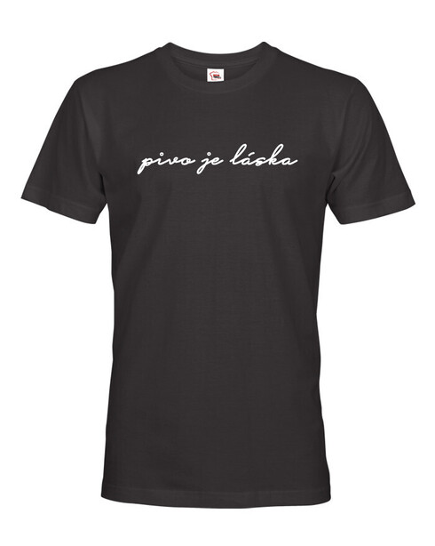 Pánské tričko s potiskem Pivo je láska
