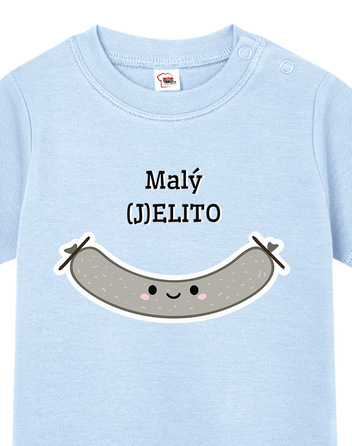 Vtipné tričko pro miminka Malý (J)ELITO