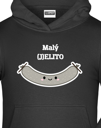 Vtipná dětská mikina Malý (J)ELITO