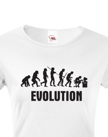 Dámské tričko s potiskem Evoluce IT