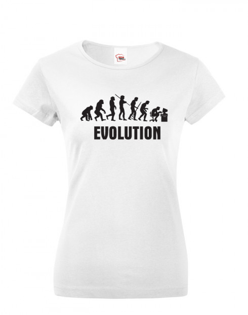 Dámské tričko s potiskem Evoluce IT