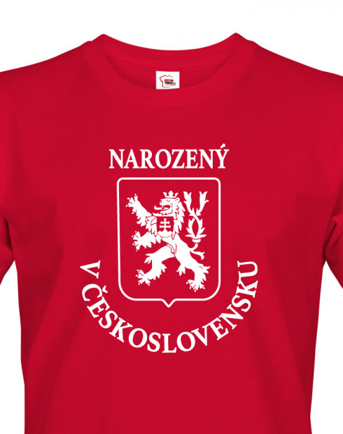 Pánské tričko Narozený v Československu