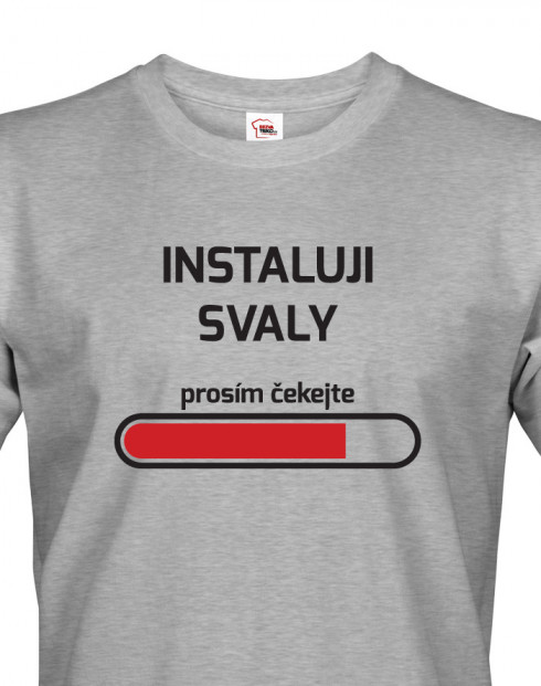 Pánské fitness tričko Instaluji svaly
