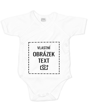 Dětské body z bio bavlny s vlastním potiskem