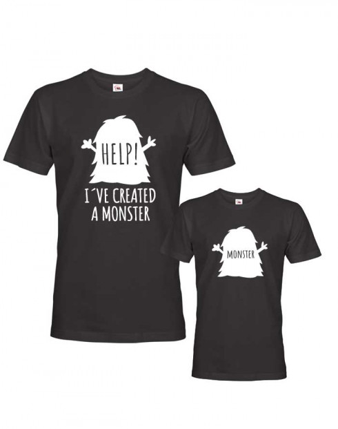 Trika pro otce a syna Monster