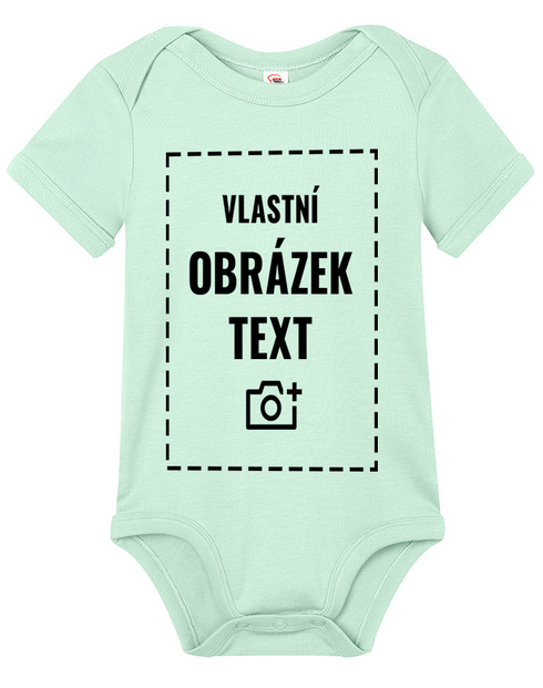 Dětské body s krátkým rukávem a vlastním potiskem