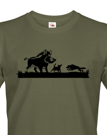Tričko pro myslivce Lov divokých prasat