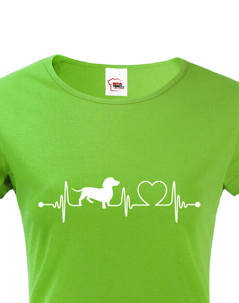 Dámské tričko Jezevčík tep