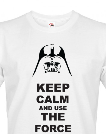 Pánské tričko Keep calm and use the force