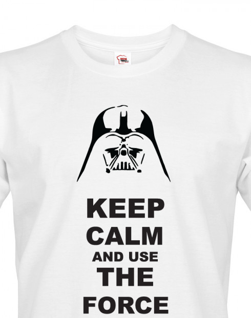 Pánské tričko Keep calm and use the force