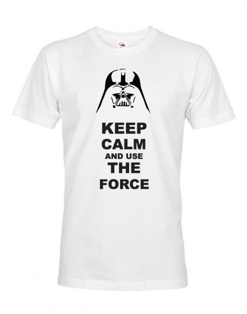 Pánské tričko Keep calm and use the force