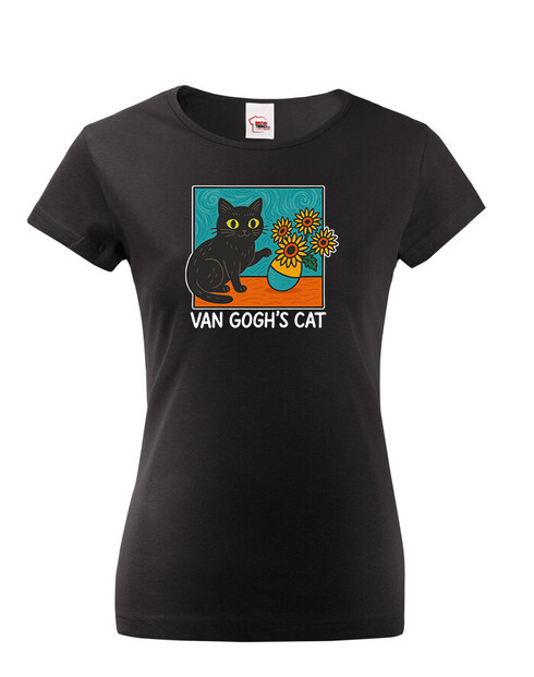 Dámské tričko Van Gogh´s Cat