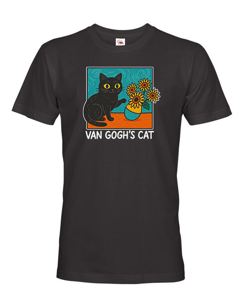Pánské tričko Van Gogh´s Cat