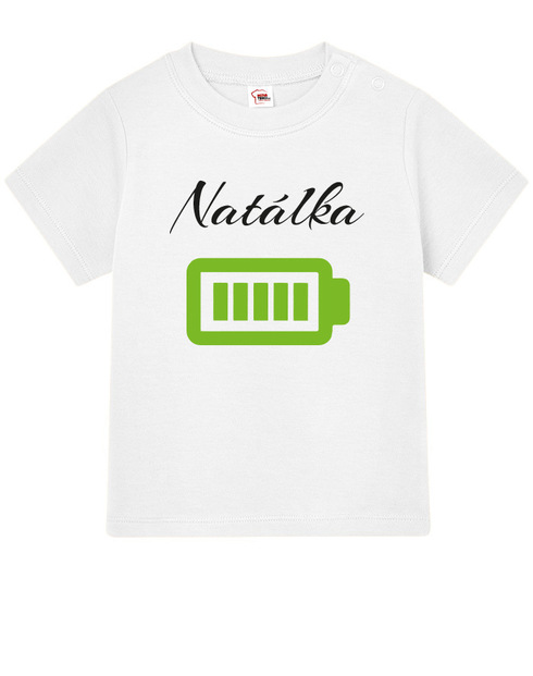 Tričko pro nejmenší Nabité baterky