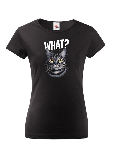 Dámské tričko What suprised cat