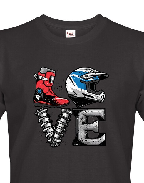 Pánské tričko Love motocross