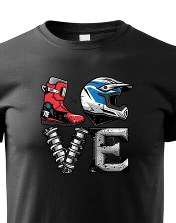 Dětské tričko Love motocross