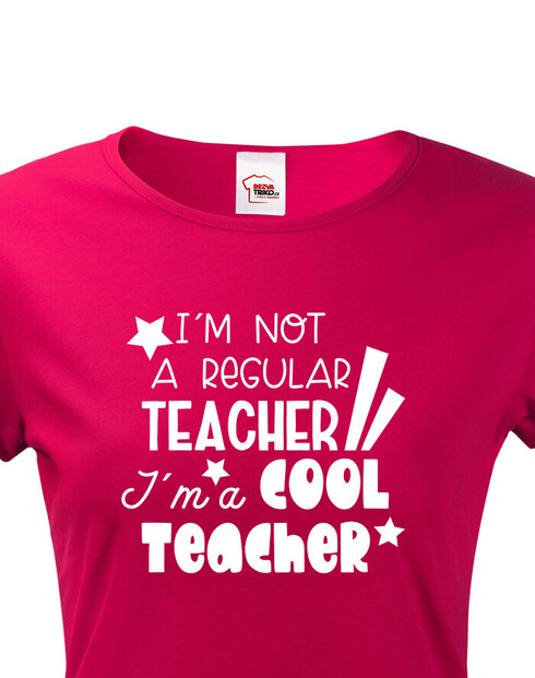 Dámské tričko pro učitelku Cool teacher