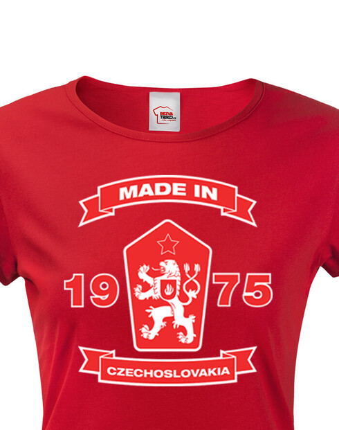 Dámské tričko se lvem a znakem ČSSR