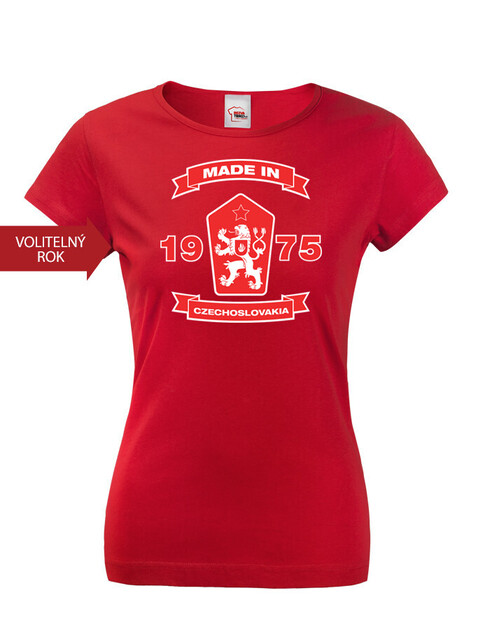 Dámské tričko se lvem a znakem ČSSR