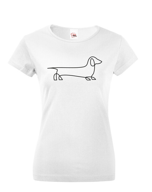 Dámské tričko Jezevčík