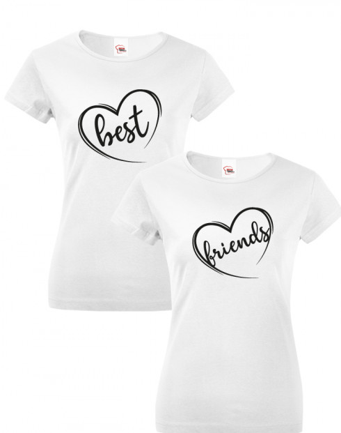 Dámská trička Best Friends se srdcem