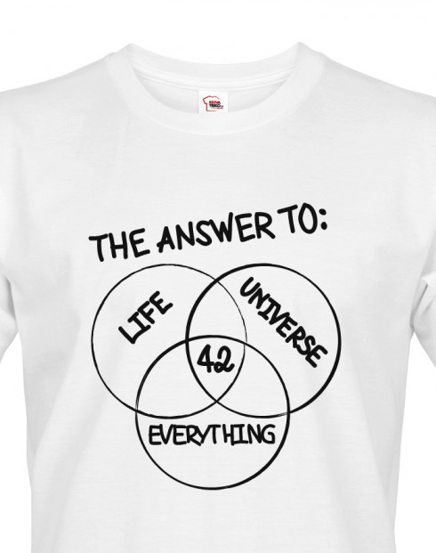 Pánské tričko Answer is 42