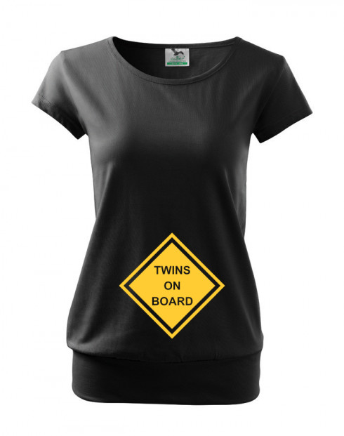 Těhotenské tričko Twins on board
