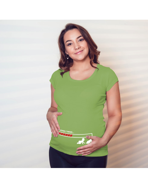 Těhotenské tričko Uploading twins...
