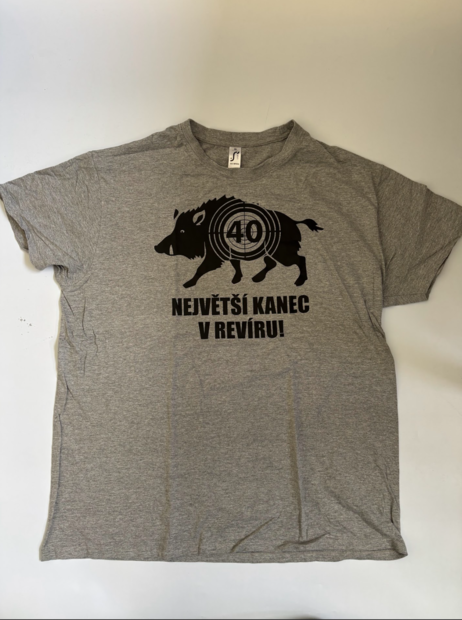 Tričko nejen pro myslivce Největší kanec v revíru