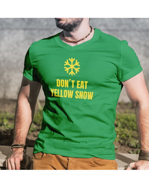 Pánské tričko Don´t eat yellow snow