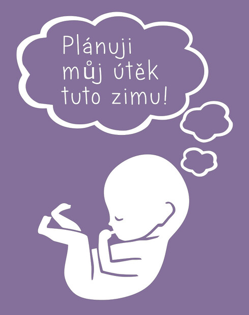 Těhotenské tričko Útěk plánuji tuto...