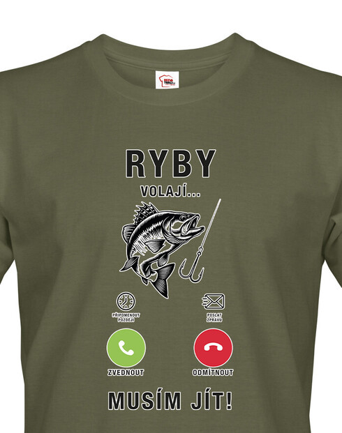Pánské tričko Ryby volají