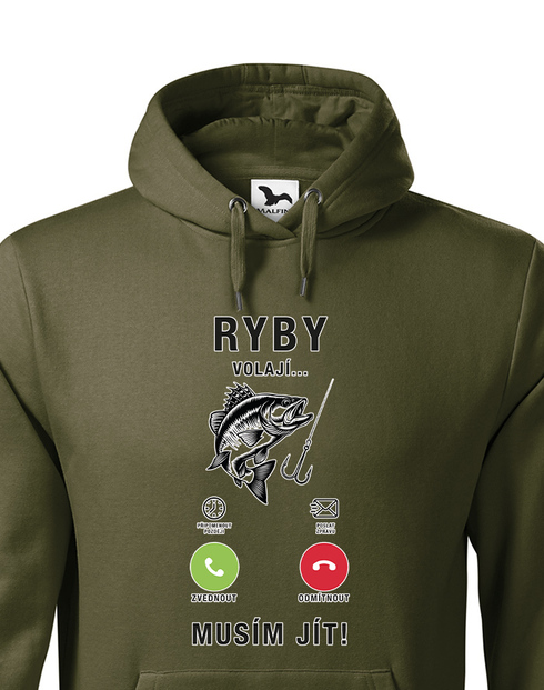 Pánská mikina Ryby volají