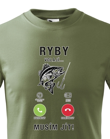 Dětské tričko Ryby volají