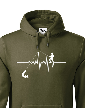 Mikina pro rybáře Tep / Ekg rybáře