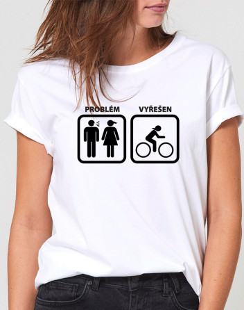 Dámské tričko pro cyklisty Problém vyřešen